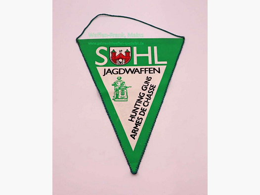 Suhler, community production advertising pennant advertising pennant, vintage, Suhl