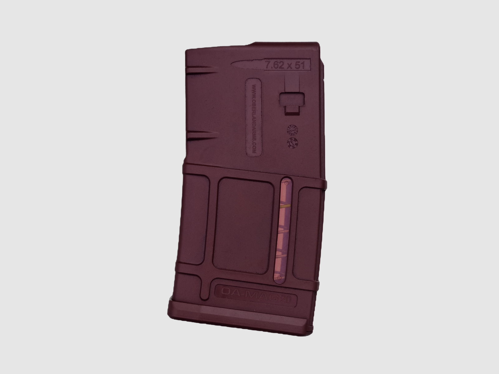 Caricatore OA-MAG AR10 in polimero da 20 colpi, Crimson KM-178 - Oberland Arms / Kobold Customs