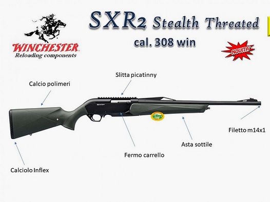 WINCHESTER SXR2 STEALTH mit Gewinde Kal.308 Win