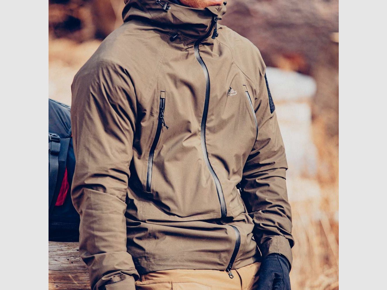 HELIKON-TEX HARDSHELL REGENJACKE SQUALL TorrentStretch SHADOW GREY