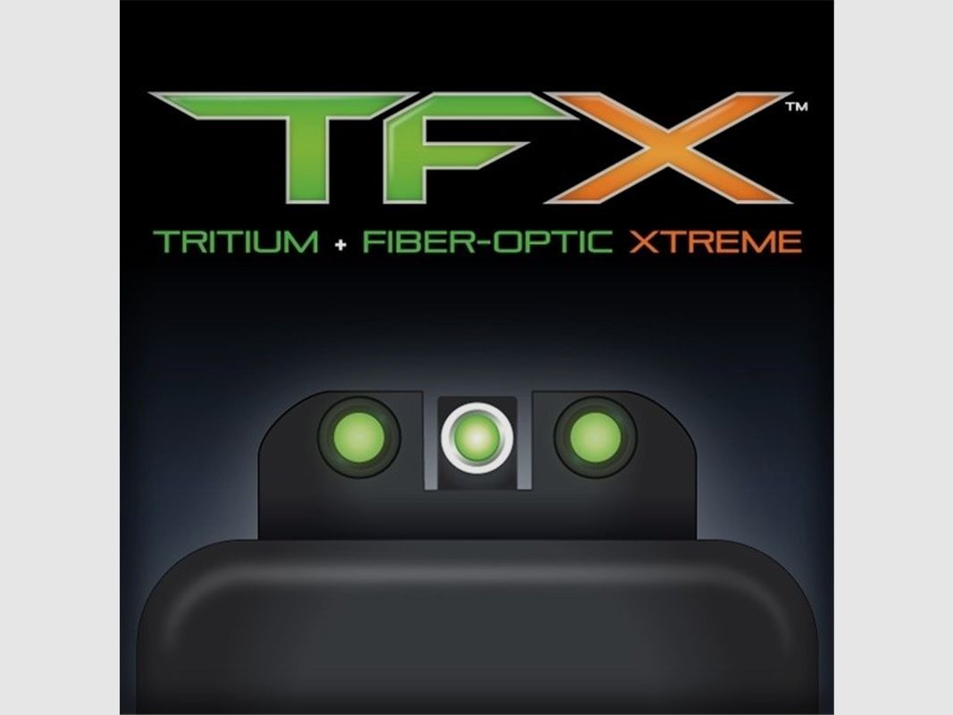 Mirino posteriore e mirino anteriore Tritium Truglo TFX Glock 42/43, immagine 2 di 3