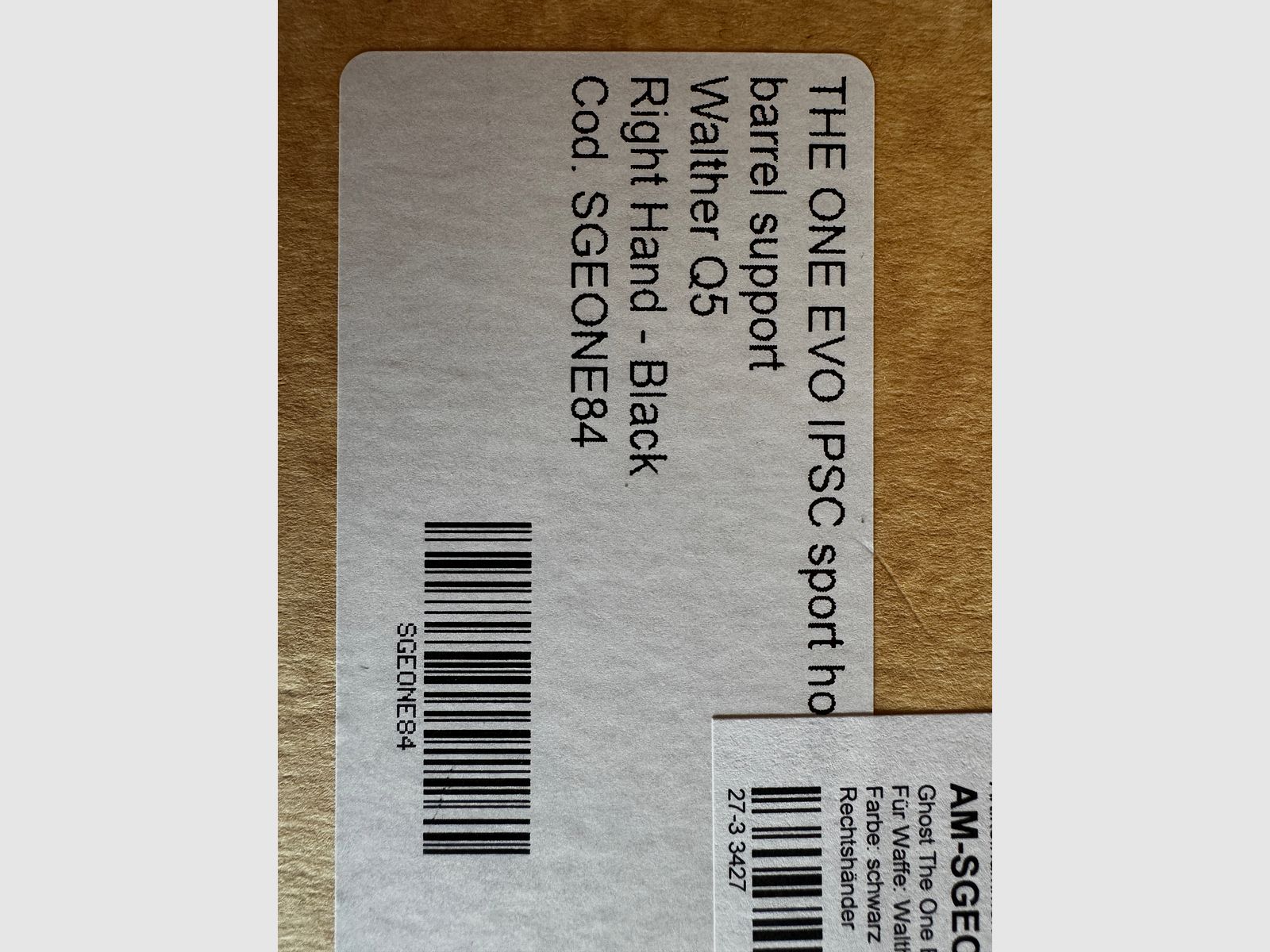 Ghost One EVO Sportholster für Walther PPQ Q5