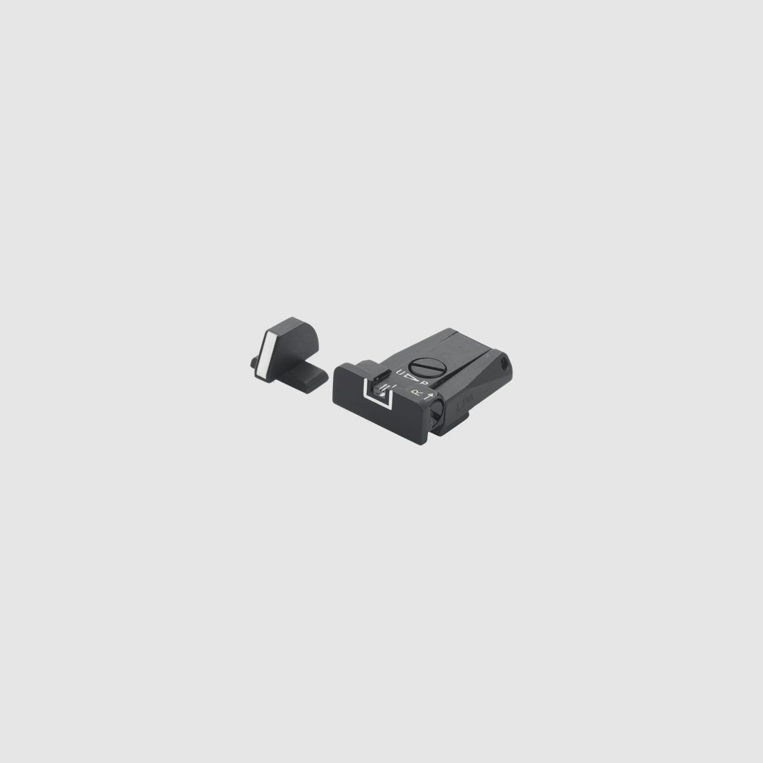 LPA SPR94BE18 Micrometer Vizier Set voor Beretta 92A1, 98A1, M9A3, 90TWO – Witte Omranding