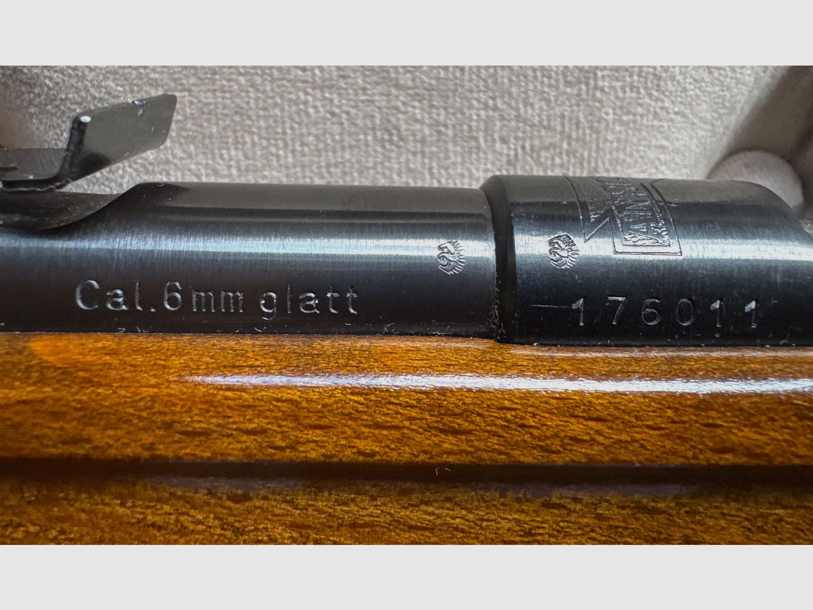 J.G. Anschütz Waffenfabrik GmbH Ulm/D. Germany 6mm Flobert  Einzellader-Flinte mit Riemen
