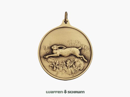 Medal myśliwska Steinhauer&Lück Zając 40mm Brąz
