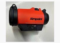 Aimpoint Rotpunkt + Reflexvisier Micro H-2 Abs.2 MOA cerakote orange incl. Adapter + Blaser Sattelmontage