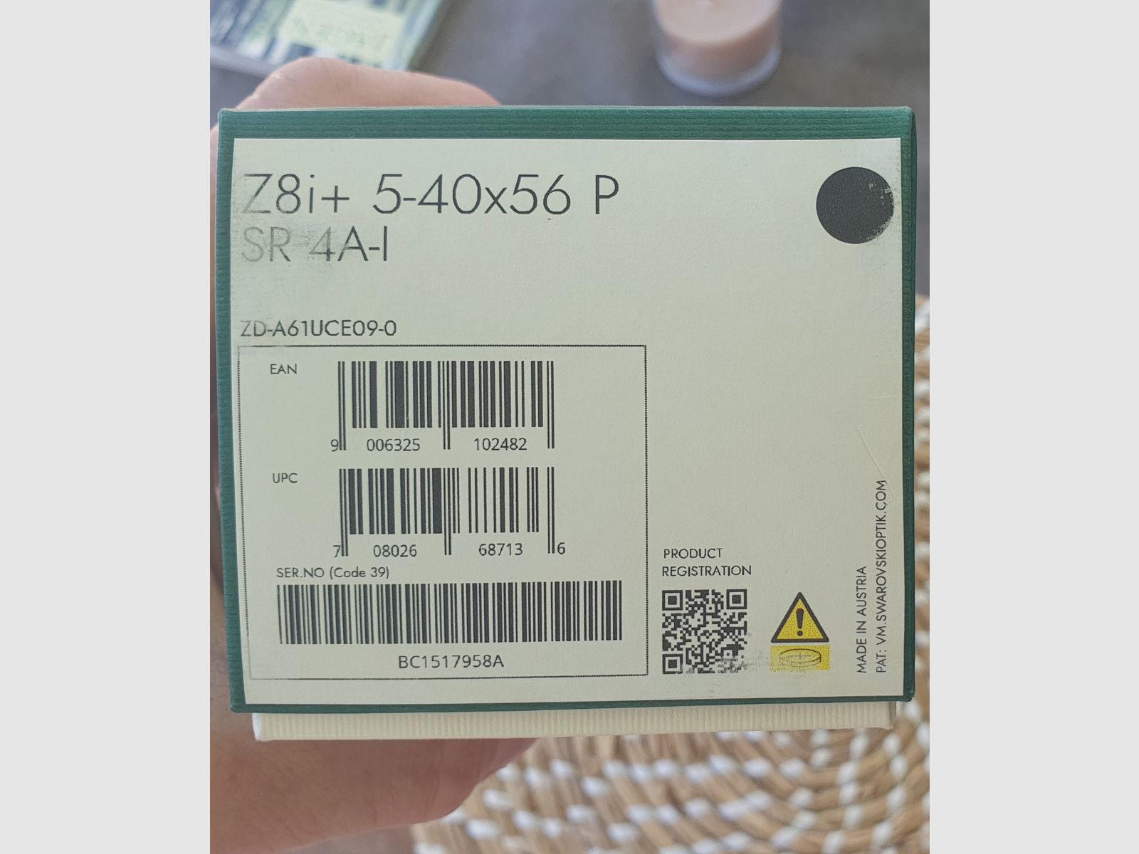 Swarovski Z8i+ 5-40x56 P 4A-i SR
