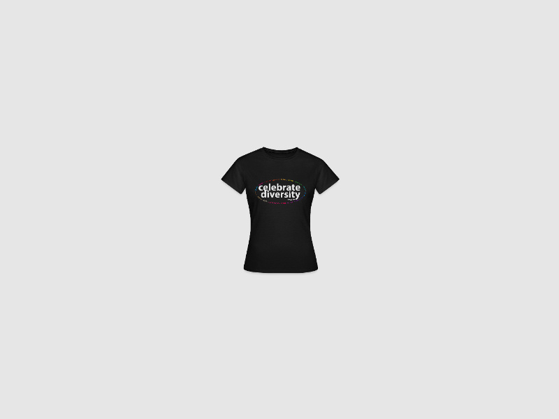 celebrate diversity - Frauen T-Shirt Dunkellila
