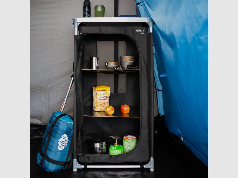 NC3036 Camping cupboard with plate Nils Camp
