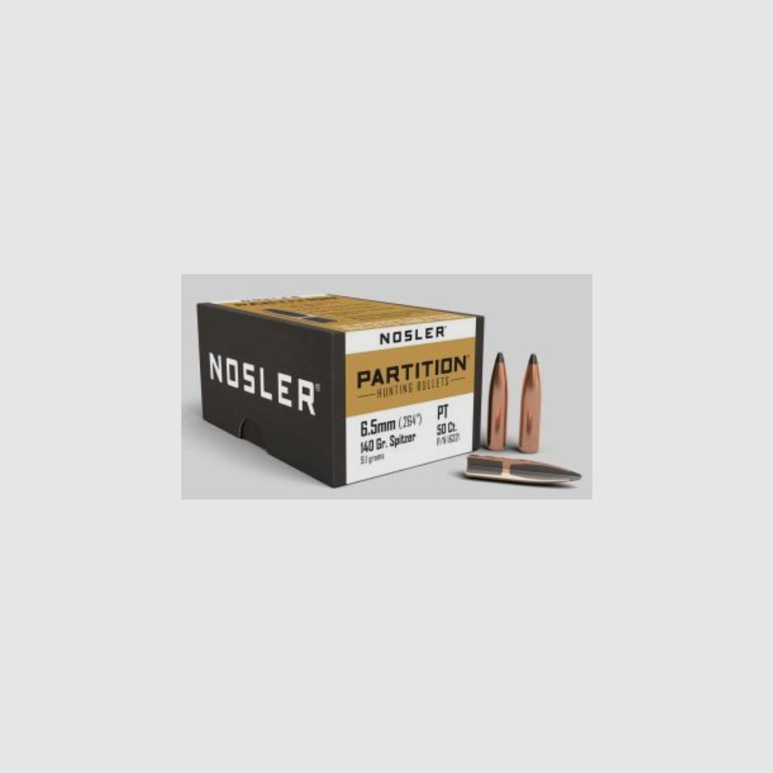 NOSLER BULLETS 6.5MM/.264 140GR PARTITION SP 50/150