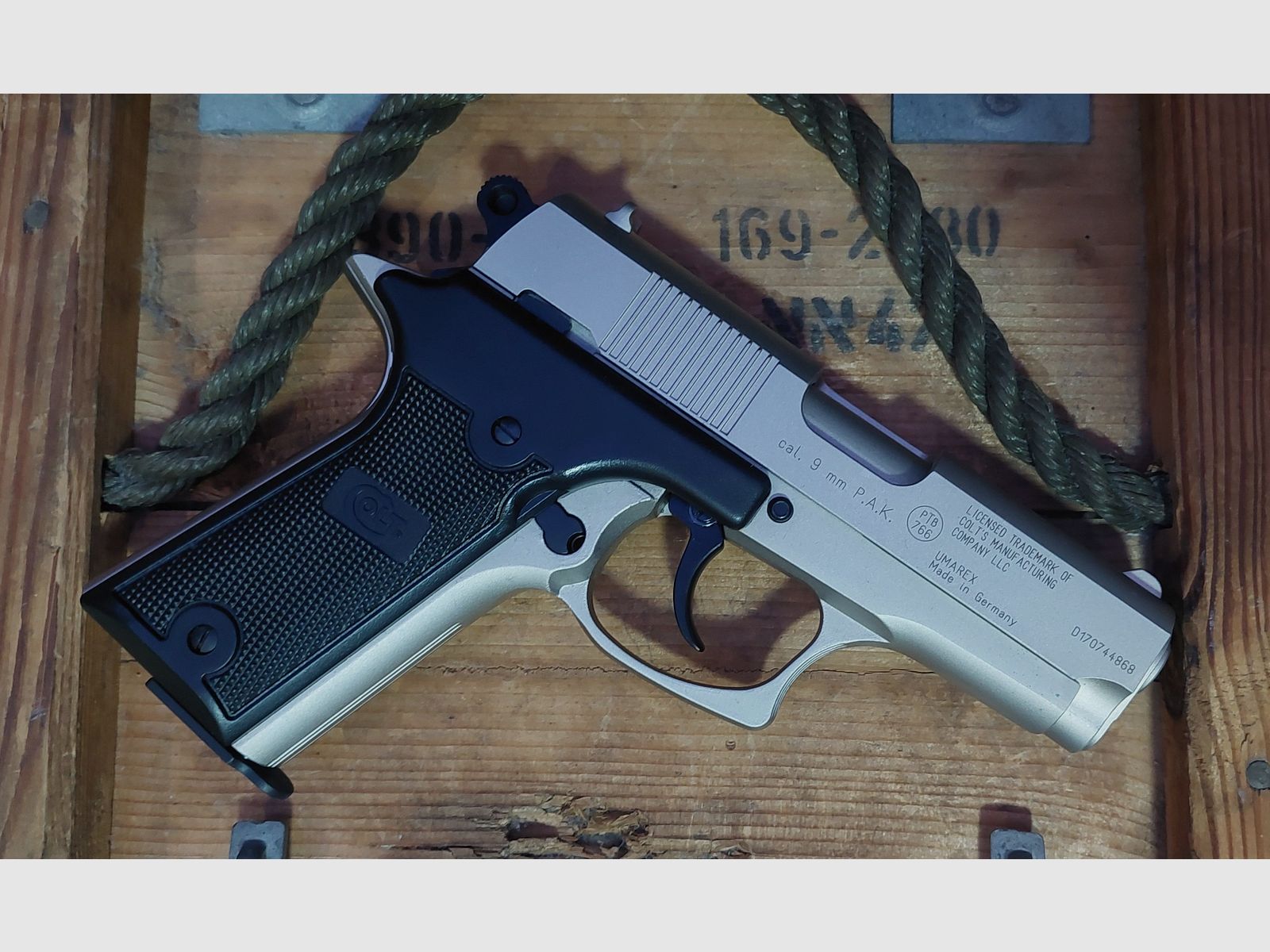 COLT Double Eagle - cromo mate - 9 mm P.A.K (PTB 766) Schreckschuss