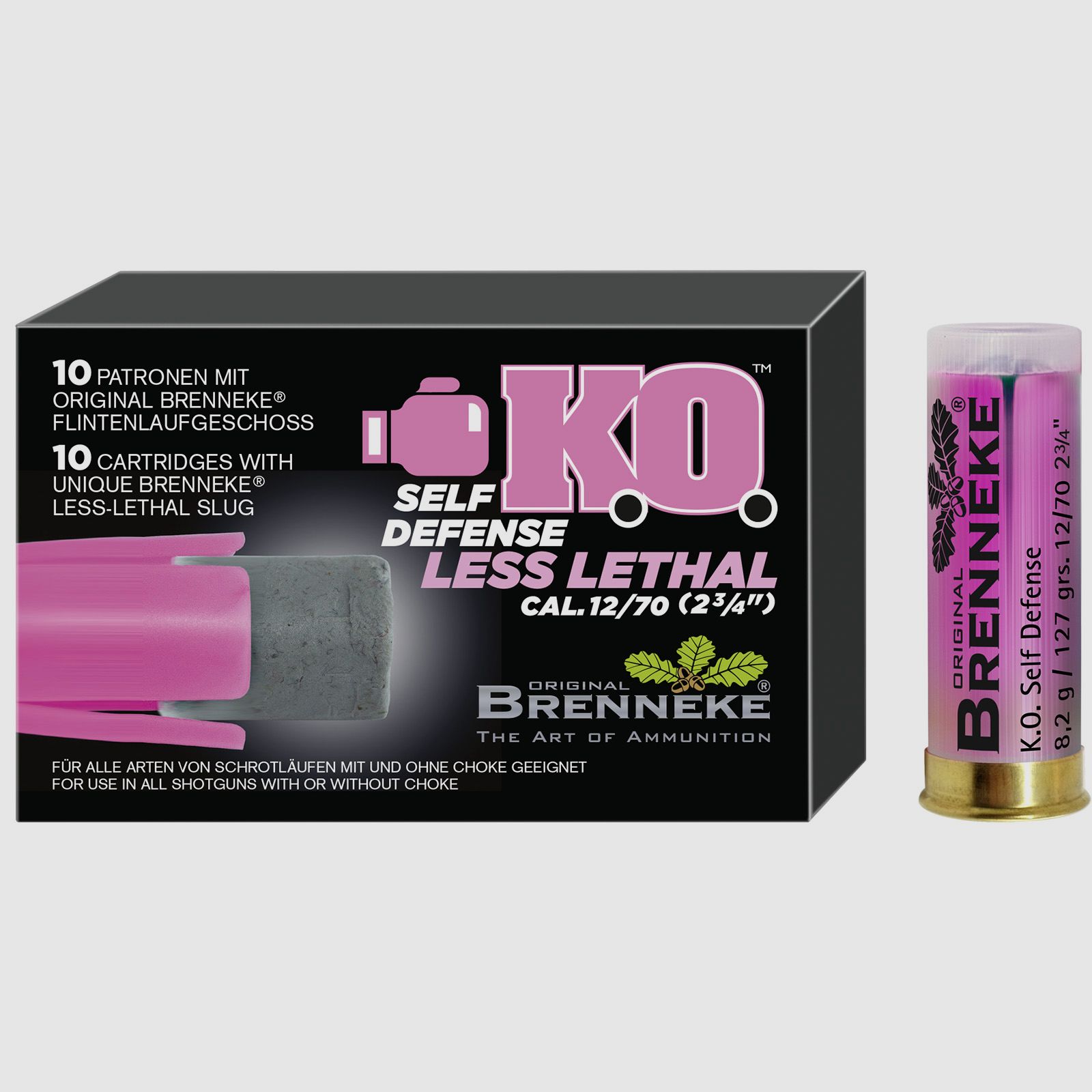 Brenneke K.O. ZELFVERDEDIGING .12/70 8,2g 10 patronen