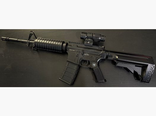For sale is a high-quality AR-15 model, a typical M4 from a well-known manufacturer.