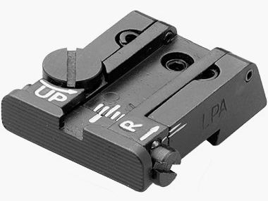 LPA TPU87BZ07 verstellbare Mikrometer-Kimme für CZ P10 – Schwarzes Visierbild