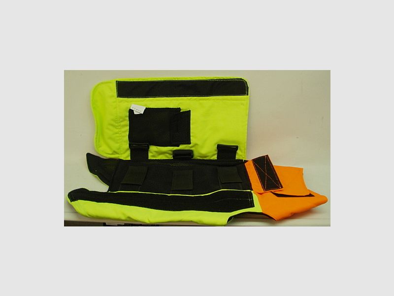 Dog protection vest Hubertus - orange, tear and thorn resistant