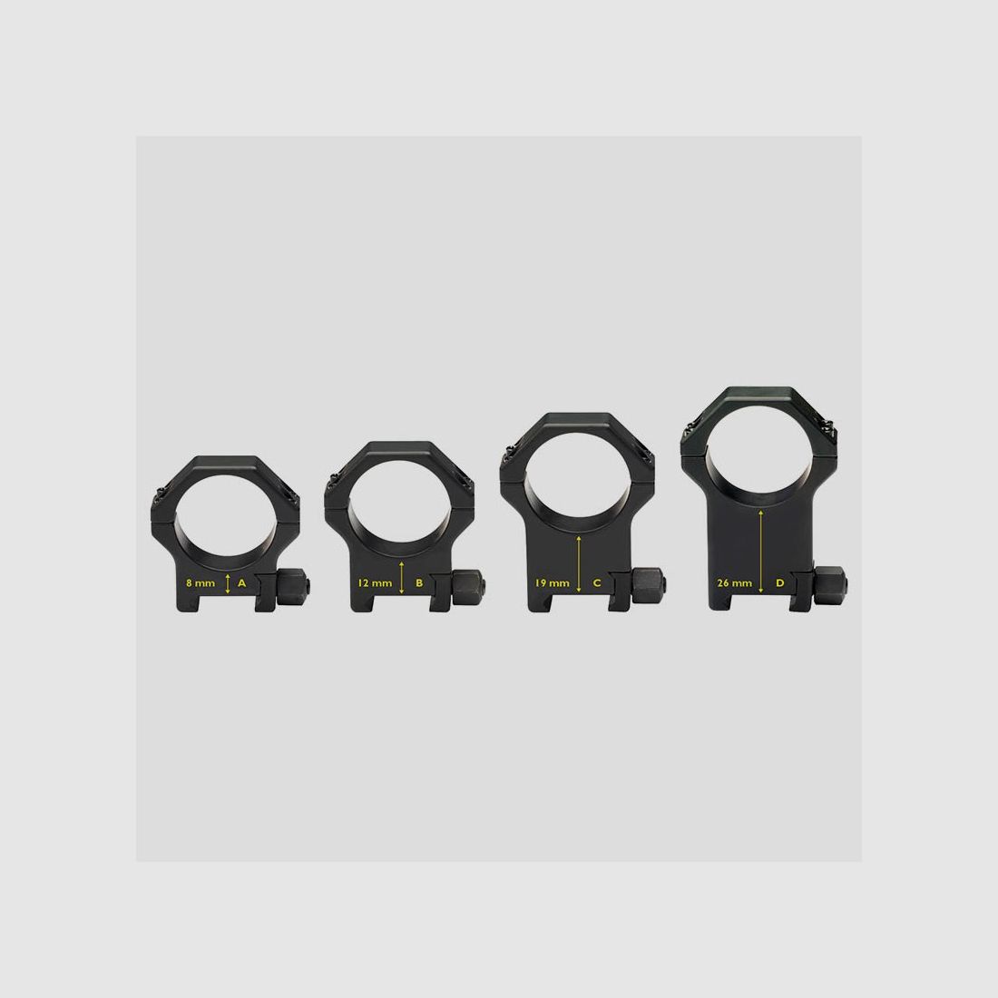 Anillos Picatinny de acero ø40mm H 14,5 mm, imagen 3 de 4