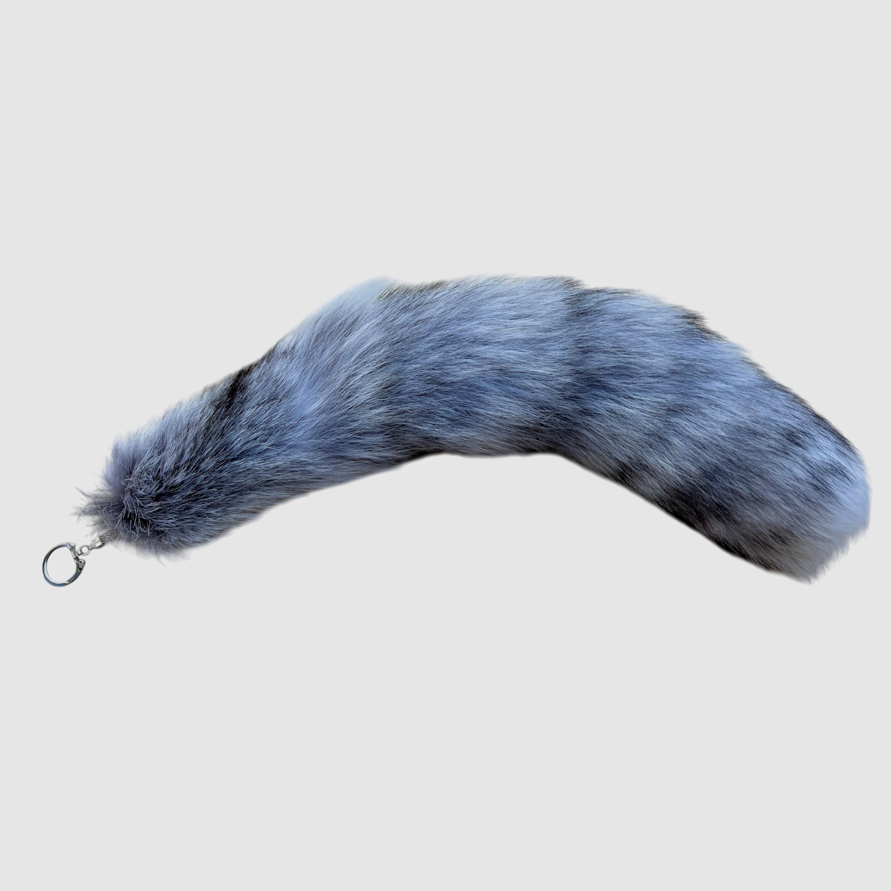 Real polar fox tail with keychain, image 1 of 3
