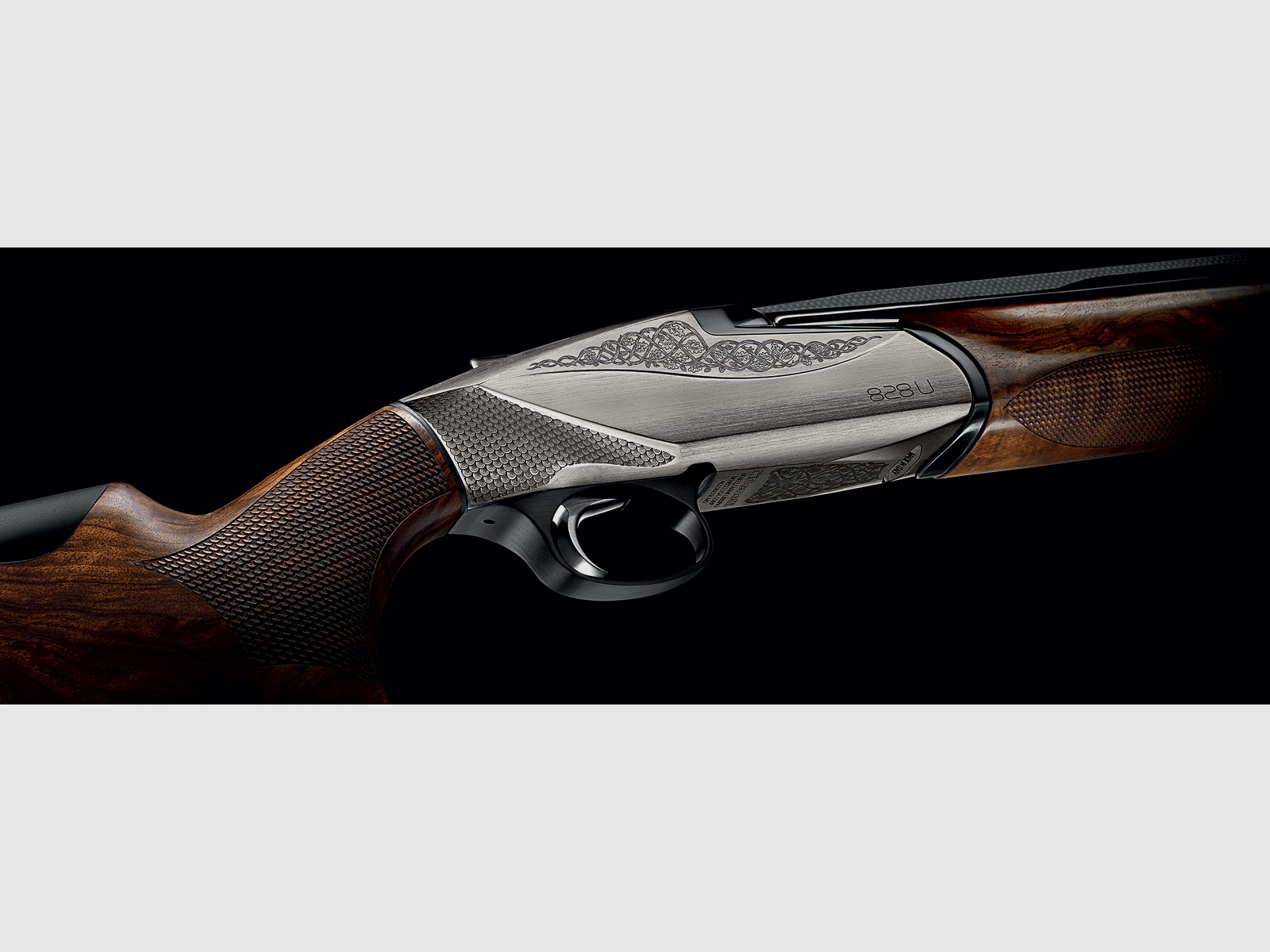 Benelli 828 U Silver hunting weapon / over-and-under shotgun