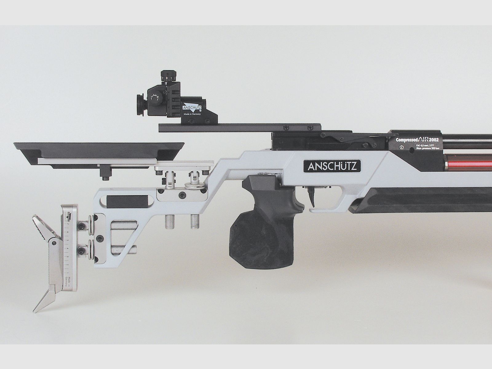 Riel de ajuste para la mejilla de la culata