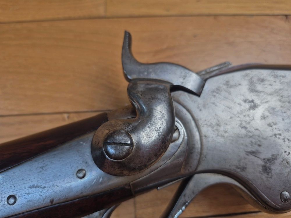 Sehr schöner und sehr seltener Spencer 1860 New Model – Kal. 56-50 – Herstellung Spencer Boston 1868 – Waffe der Francs-Tireurs und der Legion 1870-1871 – Sehr selten als Gewehr (1000/5000 Exemplare New Model) – TBE ++, Bild 6 von 41