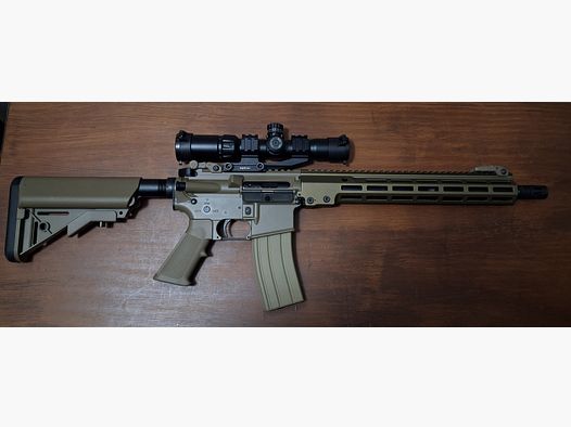 Airsoft M4 MLOK stock 6mm Gas Blow Back
