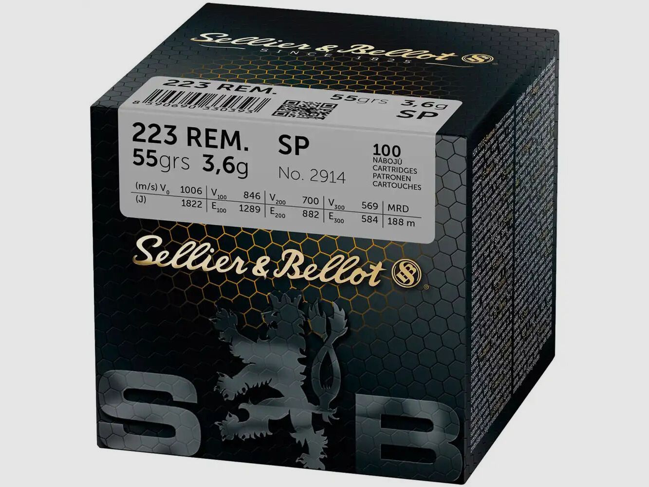 Sellier & Bellot SP 3,6g/55grs a 100 .223 Rem.