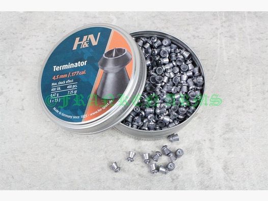 H&N Terminator 4,50mm 400 stuks