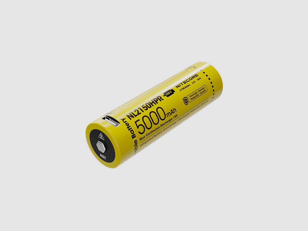 Pile Nitecore Accus Li-Ion 21700 - 5000Mah - NCNL2150HPR