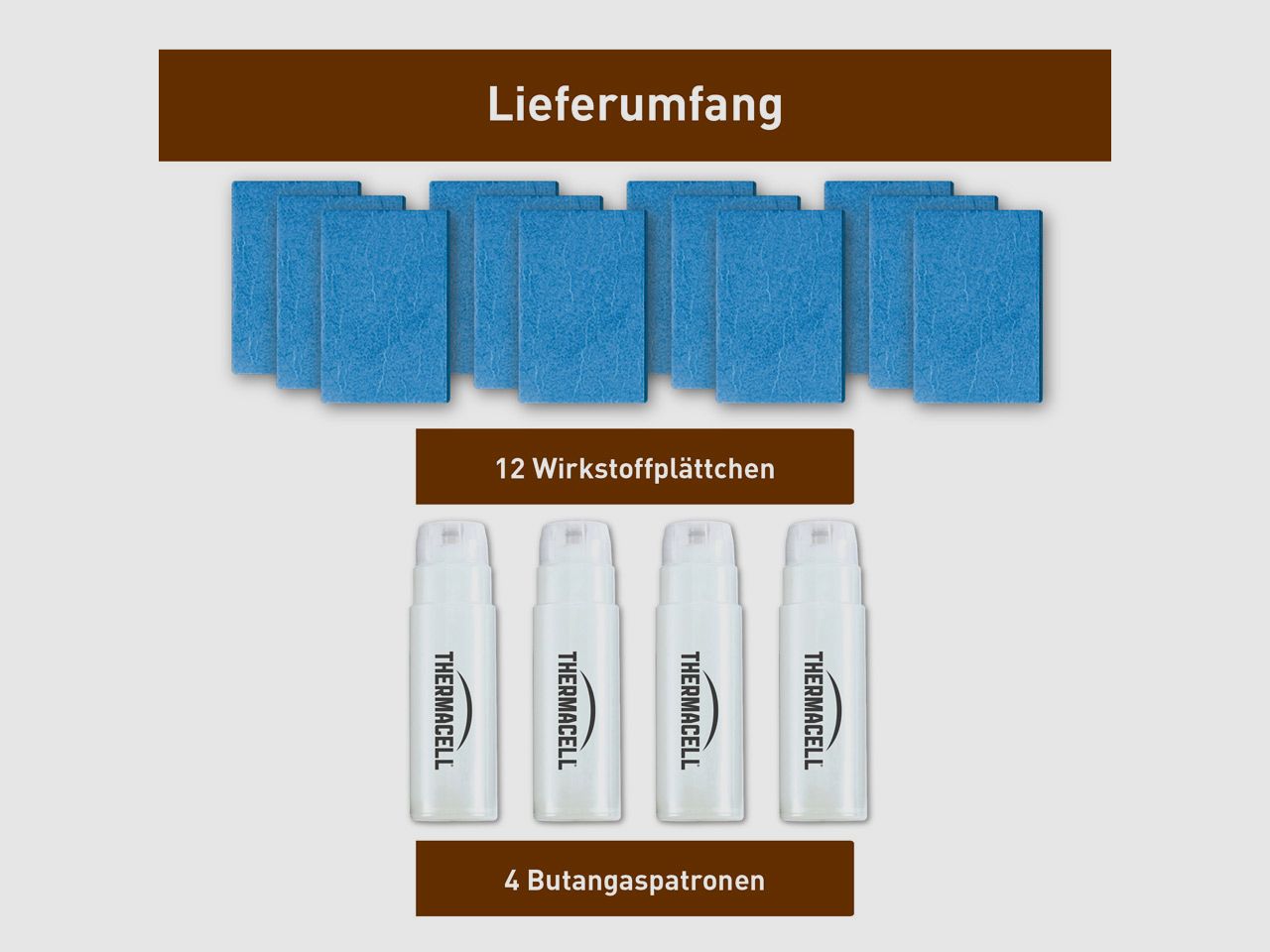 MĂĽckenabwehr 48 Stunden NachfĂĽllpack Jagd Thermacell E-4 Earth Scent wirksamer MĂĽckenschutz 20 qm Schutzzone