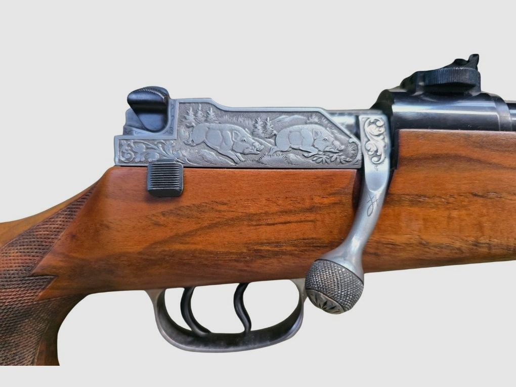 gebr. MAUSER Mod. 66SD mit graviertem System, dt. Stecher, mit SEM montiertes ZEISS Diavari-Z 2,5-10x52ZM Abs. 7A, Zustand: Sehr gut, Kal. 8x64S, Bild 3 von 7