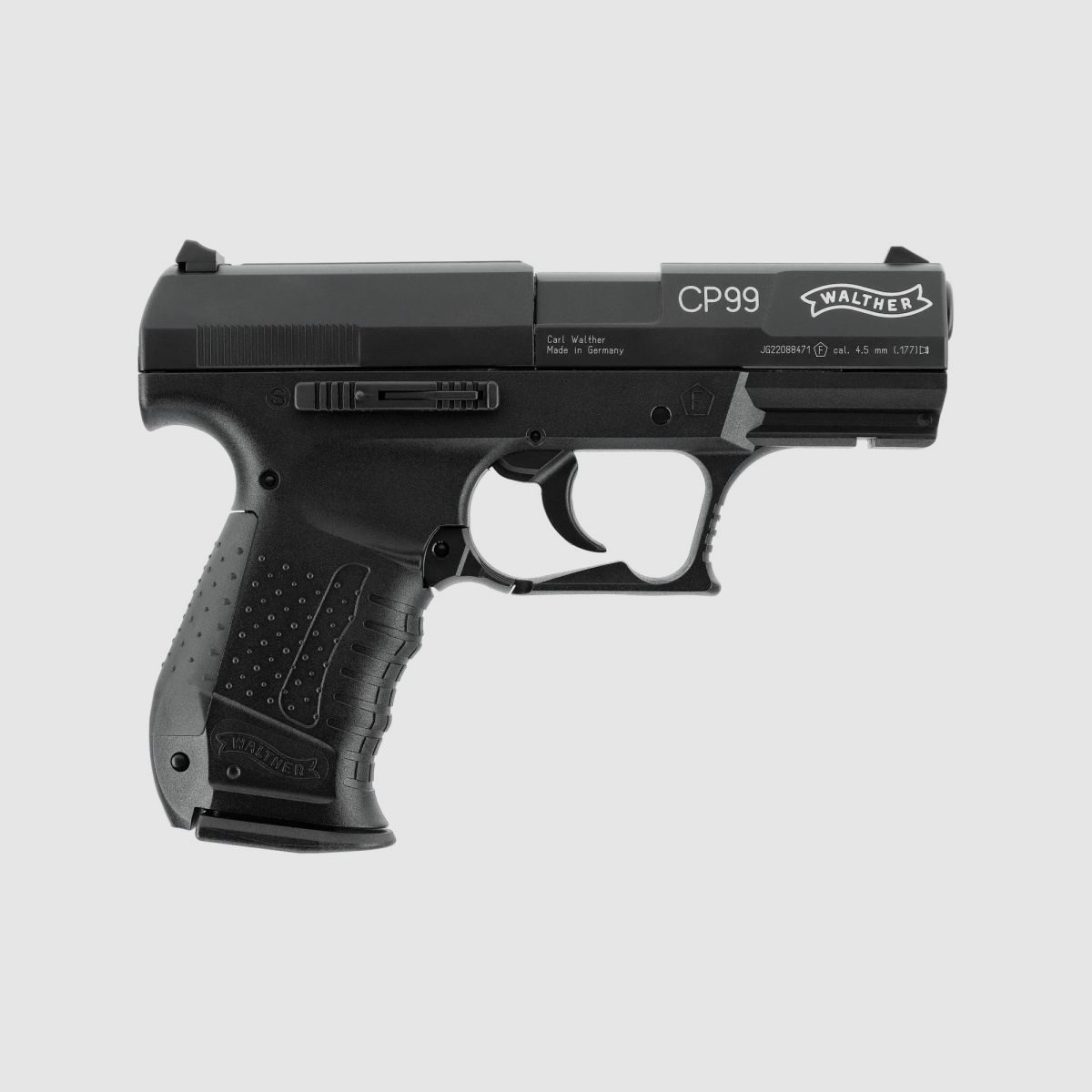 WALTHER CP99 CO2 Air Pistol 4.5mm Diabolo < 3.5 J Black