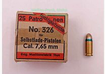 Fabbriche di armi e munizioni Thun CH munizioni per pistole 7,65 mm Browning/.32ACP