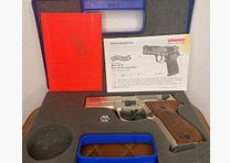 Walther CP88 4 Zoll 4,5 mm Diabolo Nickel (P18) Co2-Pistole mit Holzgriff