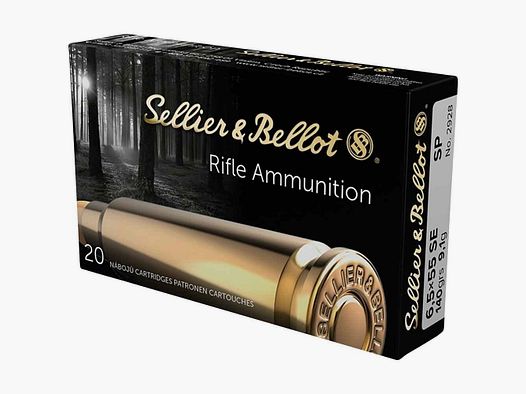 Sellier & Bellot 6,5x55 SE, Teilmantel 140gr - 20 St.