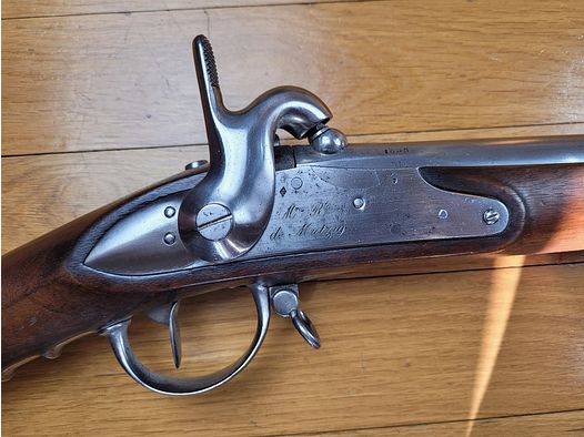 Außergewöhnliches Infanteriegewehr 1822 T (nicht Tbis) – Königliche Manufaktur Mutzig 1838 – Bajonett Museumszustand