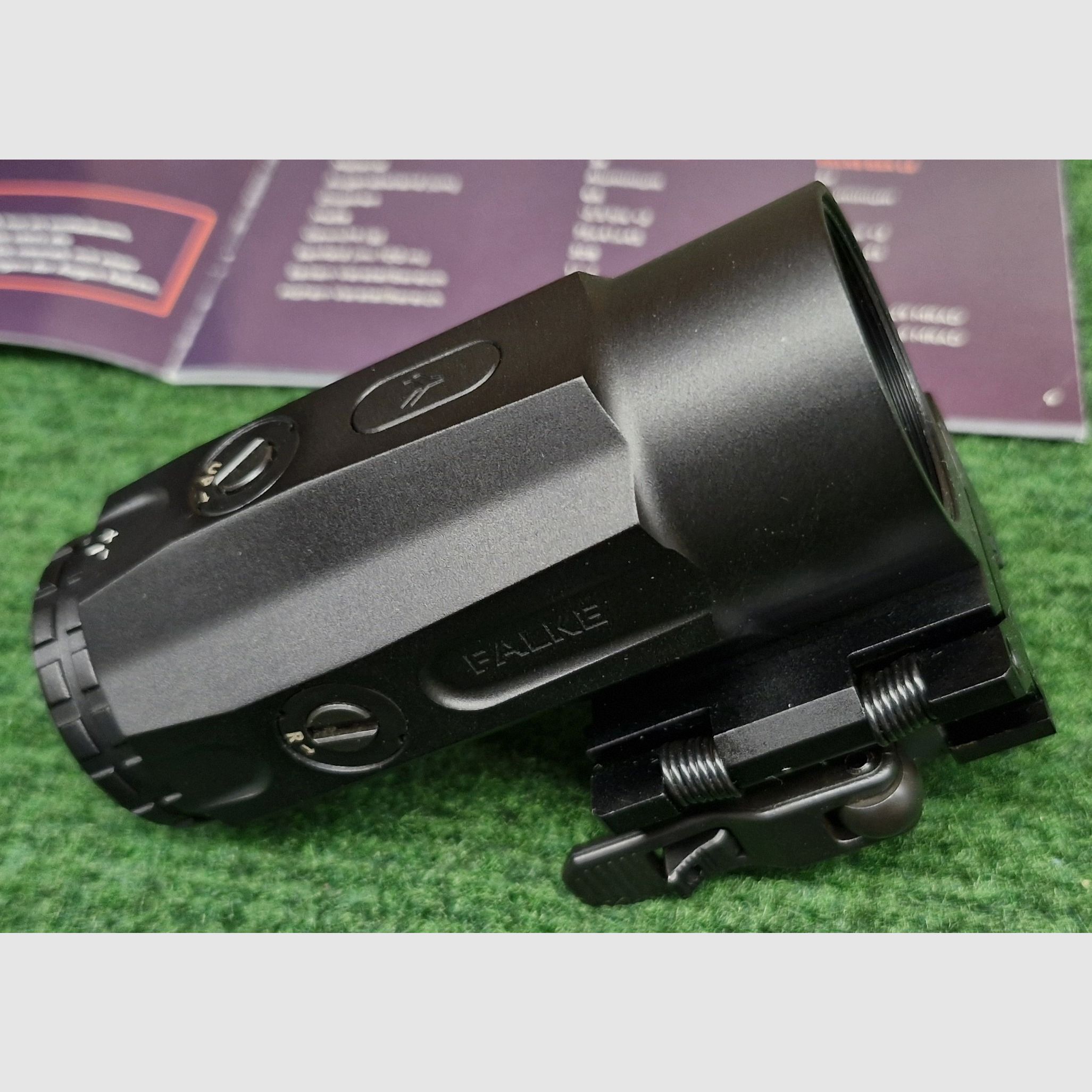 Falke B5X LE Magnifier avec montage Picatinny/Weaver, pratiquement NEUF