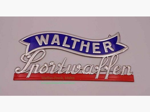 Walther - Ulm Historisches Werbeschild Vintage/Sammlerstück