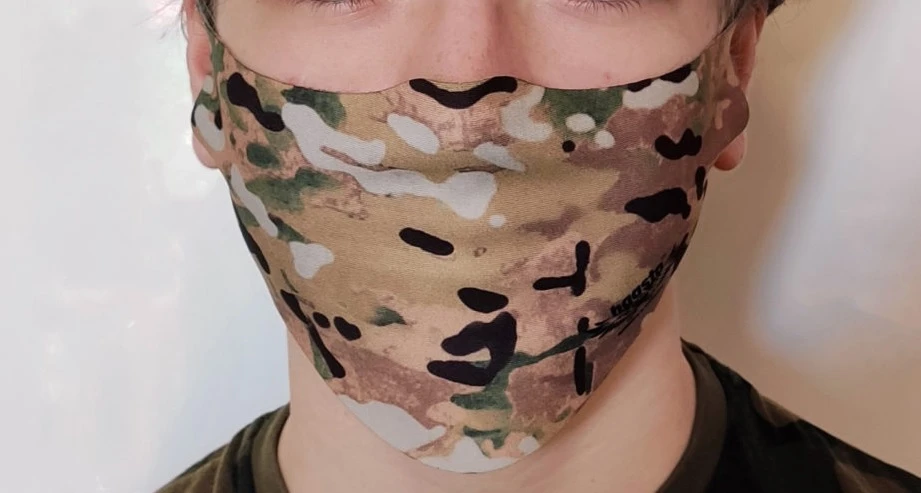 Elastische Gesichtsmaske Multicam für Jugendliche von Haasta