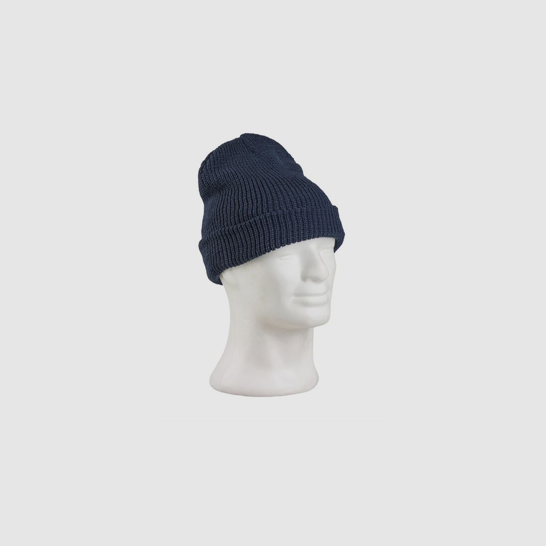 Rollstrickmütze Dunkelblau - Polyacryl - Unigröße - Wintermütze oder für kalte Tage