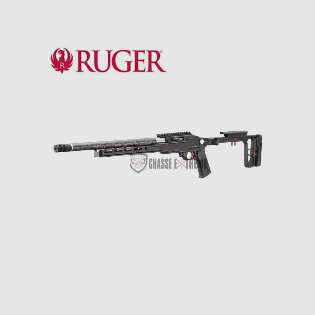 Karabina RUGER 10/22 Chassis węglowe Szara Brzoza 41Cm Kal. 22 Lr Leworęczna, zdjęcie 2 z 4