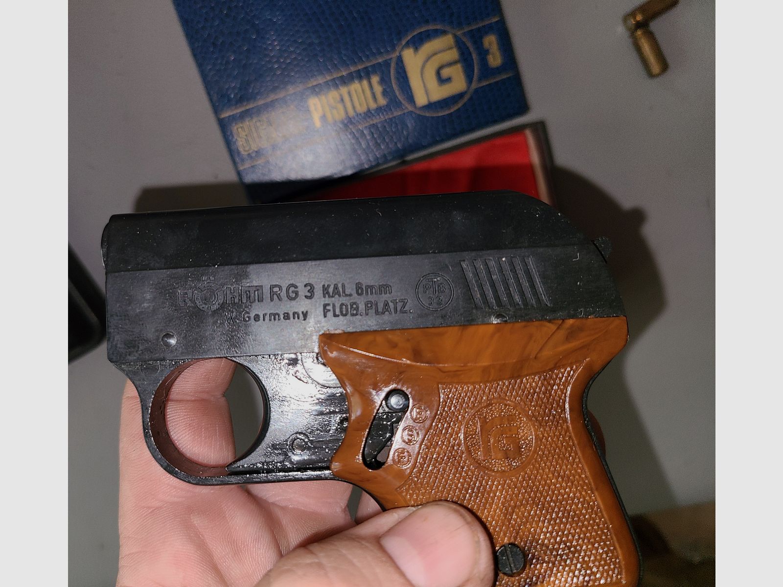 RÖHM RG3  / PTB 33 / 6mm /  SCHRECKSCHUSS / GAS / PISTOLE / SILVESTER / SELBSTVERTEIDIGUNG  / SAMMLER