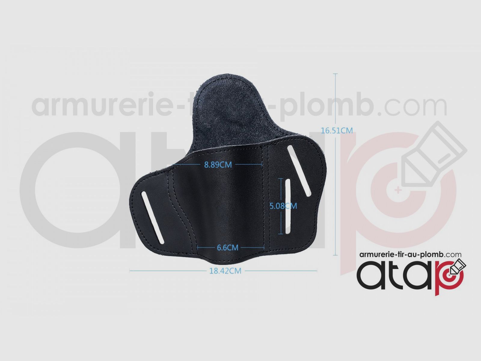 Lederholster für viele Waffen Glock, Sig, Beretta, Bild 3 von 4