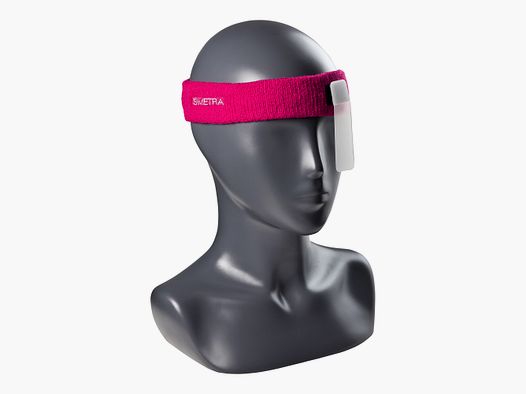 Fascia per la testa Simetra con protezione per gli occhi Cappello/ fascia da tiro rosa