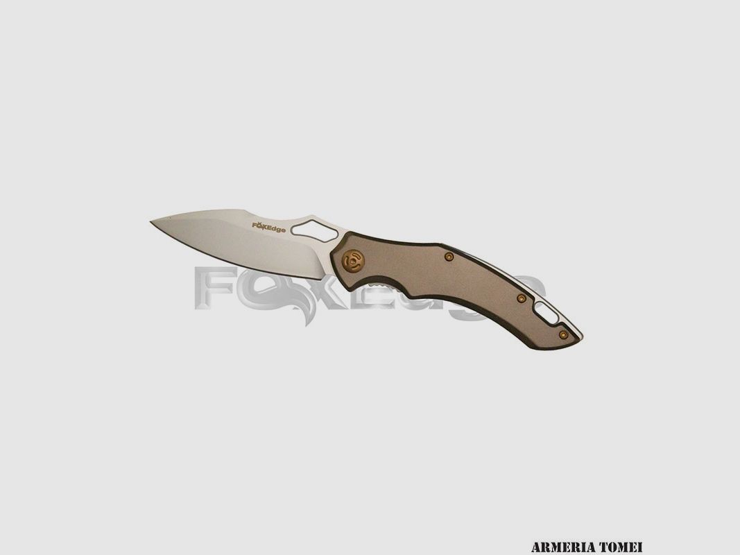FOX EDGE – SPARROW FOLDING KNIFE ALUMINIUM BROWN, immagine 1 di 2