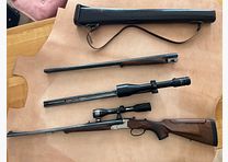 Krieghoff Classic double rifle, with 2 interchangeable barrels