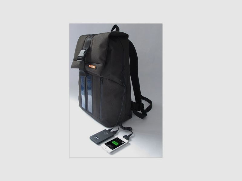 E-MISSION SOLAR RUCKSACK GRÜN, Bild 3 von 3