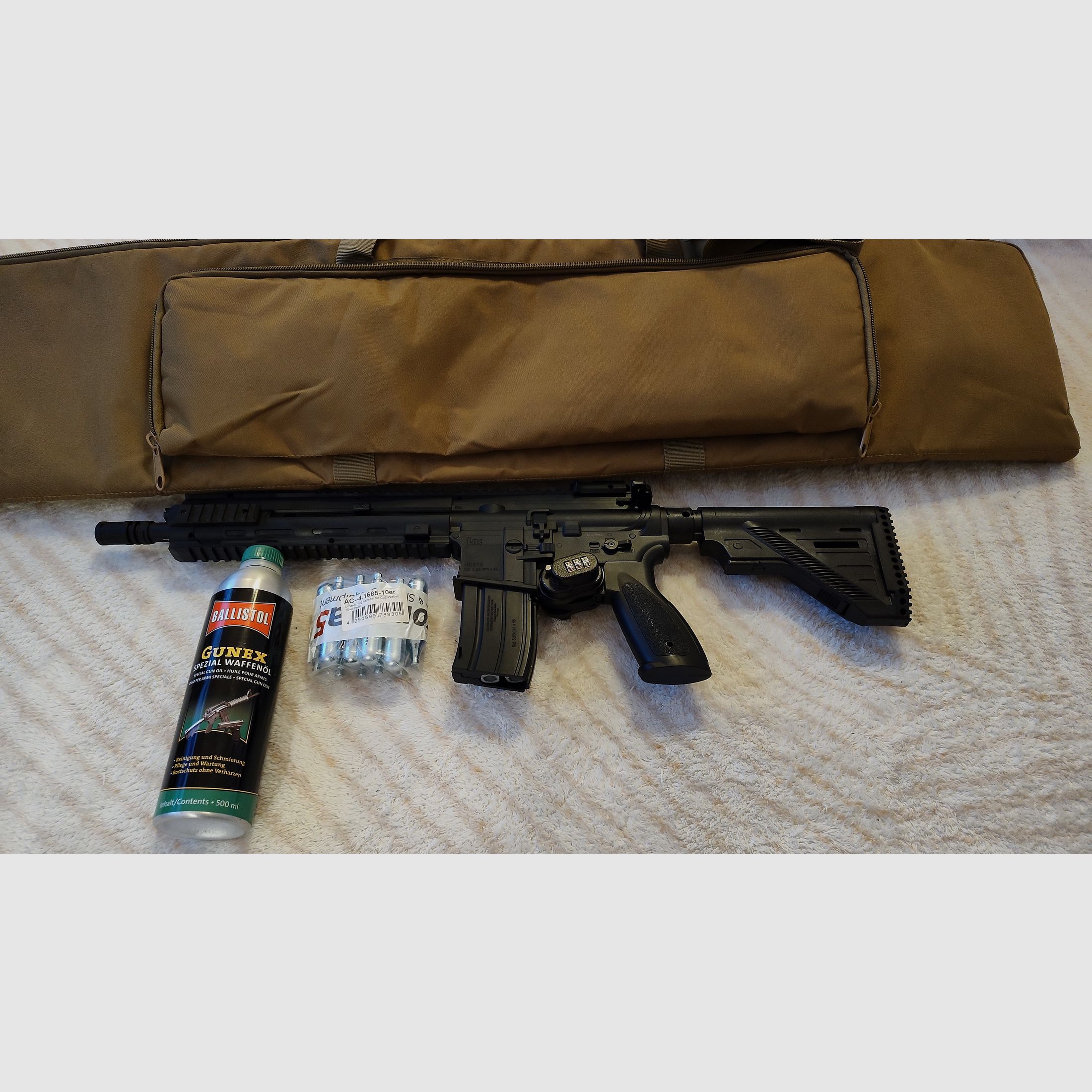 Heckler & Koch HK416 A5 kal. 4,5 mm stalowe BB Co2 z akcesoriami