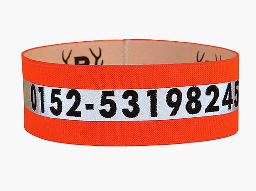 Brede geborduurde signaalhalsband