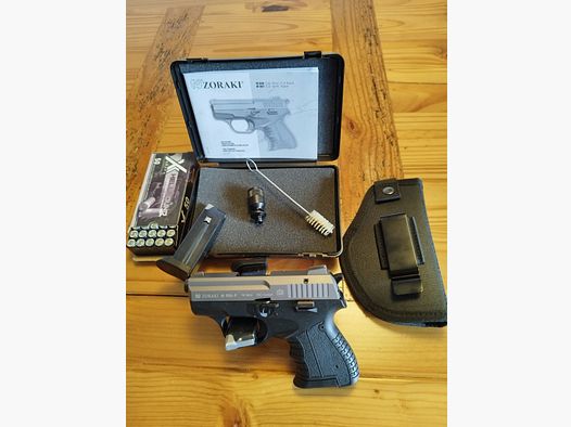 Zoraki 906 Schreckschuss Pistole 9mm Titan-Optik  Defense Set !!Neuware!!