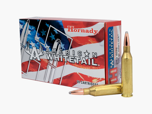 243 Winchester Hornady AMERICAN WHITETAIL® 100 gr INTERLOCK® VE20